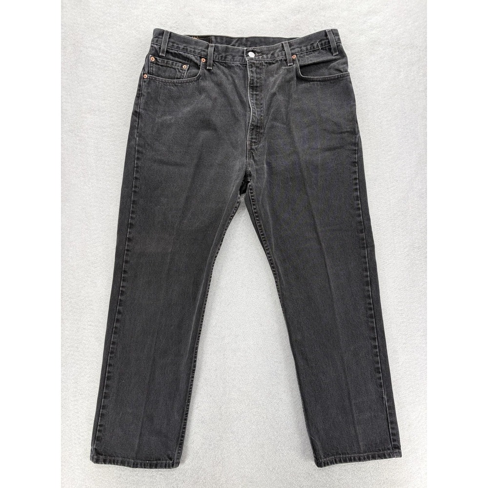 Vintage Levis 505 Jeans Mens 40x30 Gray Charcoal Wash Regular Straight Denim USA